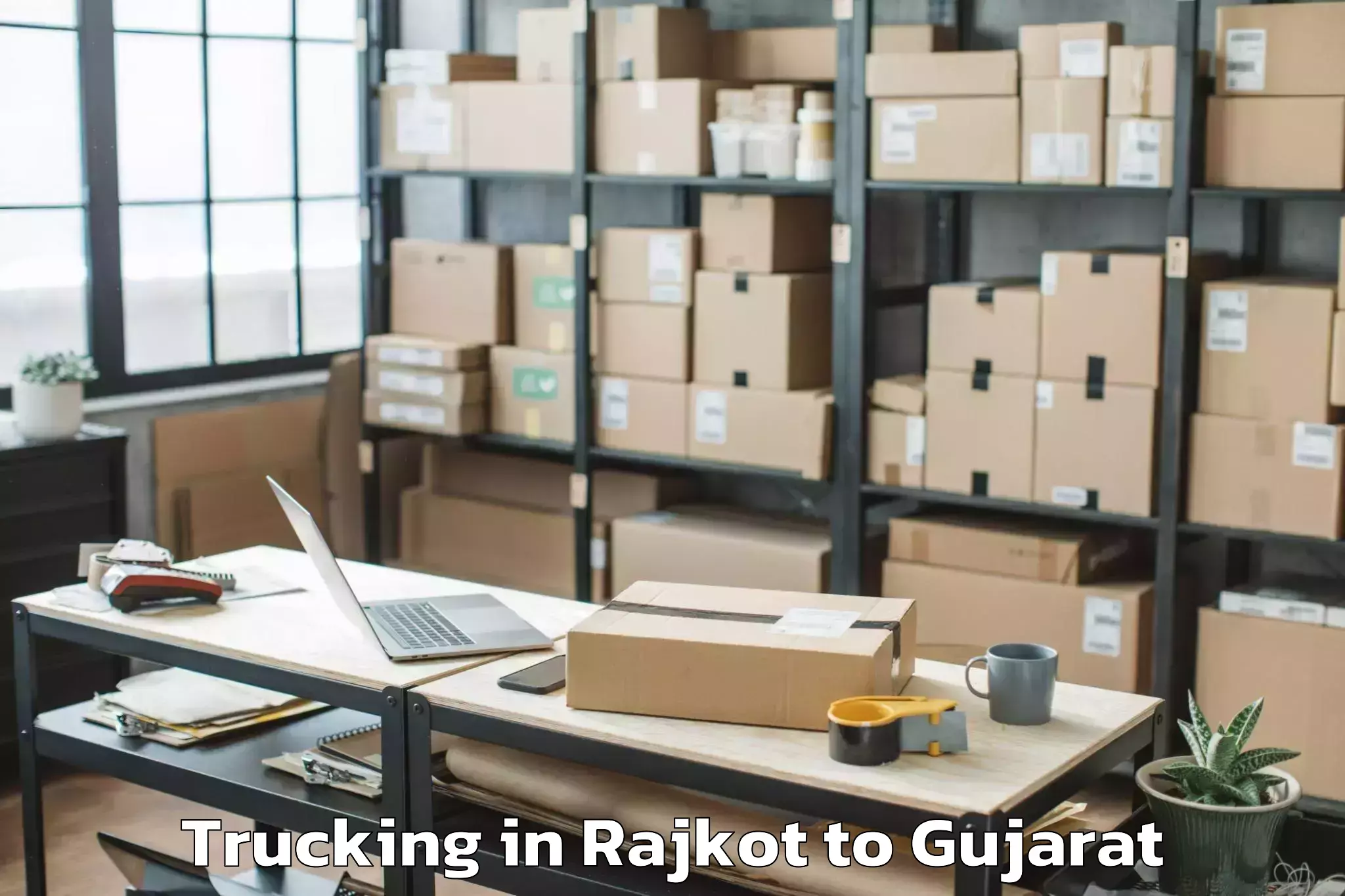 Affordable Rajkot to Indrashil University Rajpur Trucking